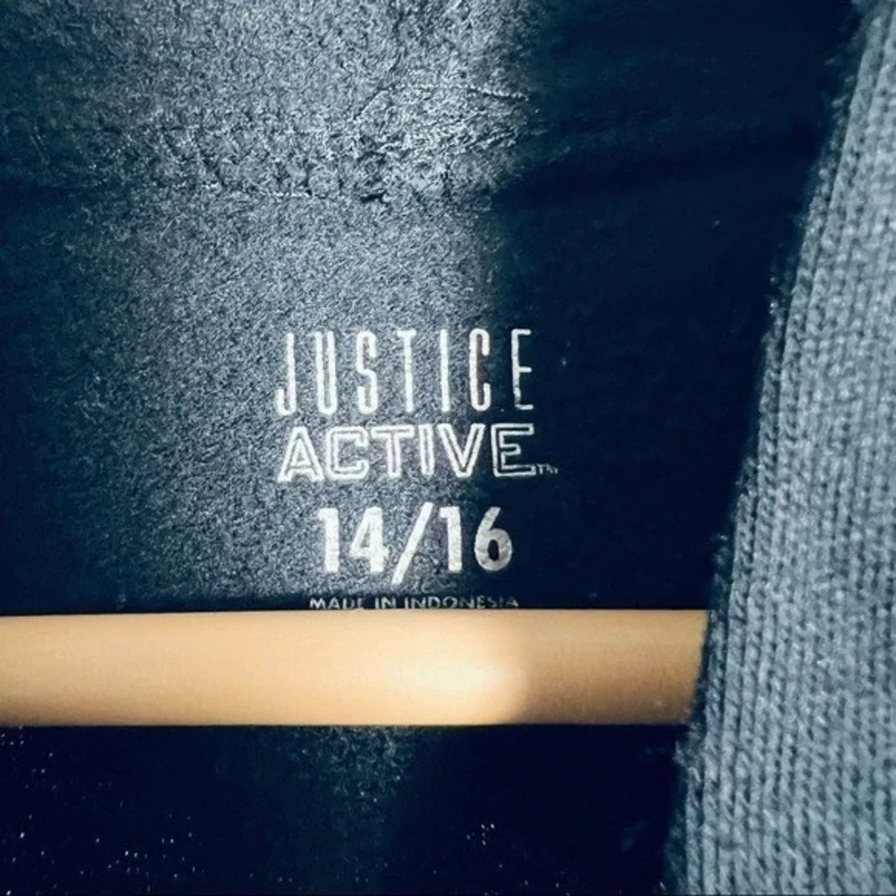 JUSTICE Unicorn Latte Cropped Girls Hoodie‎ Size 14/16